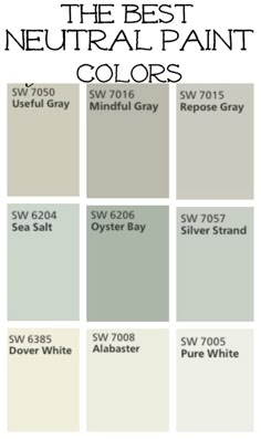 the best neutral paint colors for your home or office in gray, white and grey