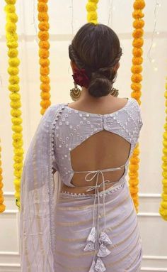 13 Stunning Back Neck Blouse Designs to Elevate Your Wardrobe - Beauty And Lifestyle Blog Lace Blouse Design, Latest Blouse Designs Pattern, New Saree Blouse Designs, Traditional Blouse Designs, Latest Model Blouse Designs, Blouse Design Images