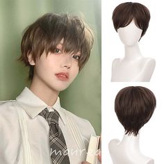 Category:Synthetic Wig; Gender:Men's; Wig Type:Cosplay Wig,Natural Wigs,Party Wig; Occasion:Vacation,Party  Evening,Daily,Party,Evening Party,Party / Evening,Daily Wear,Party Evening Wear; Age Group:Adults; Color Shade:Ombre,Brown,Burgundy,Pink,Blonde,Black,Red,White; Hair Material:Synthetic Hair; Cap Construction:Machine Made; Texture:Straight; Length:Short; Features:Fluffy,Comfy,Fashion,Cosplay,Party; Net Weight:0.18; Heat Resistant:Yes; Listing Date:04/16/2021; Cap Circumference:; Front to Ba Bangs For Men, Fashion Cosplay, Curly Hair Ponytail, Yellow Blonde, Wigs Cosplay, Chignon Hair, Men's Wigs, Mens Wigs, Straight Bangs