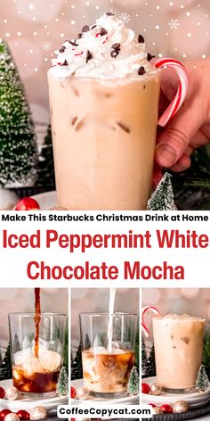 iced peppermint white chocolate mocha