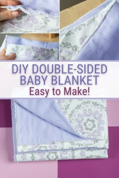 diy double - sided baby blanket easy to make