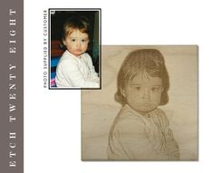 a child's portrait is shown in this photo