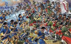 Melee combat between Russian and Swedish troops, Battle of Poltava Battle Of Poltava, American Indian Wars, Swedish Army, Western Art, Military History, World History