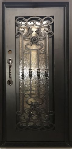 Safety Door Design, Iron Front Doors, Security Door Design, Metal Doors Exterior, Wrought Iron Front Door, Valentine Door Decorations, Custom Railing, Steel Security Doors, Iron Front Door