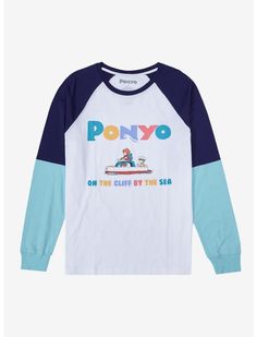 Studio Ghibli Ponyo, Cliff By The Sea, Ghibli Ponyo, Nerdy Outfits, Pastel Outfit, Her Universe, The Cliff, Raglan Tee, Set Sail