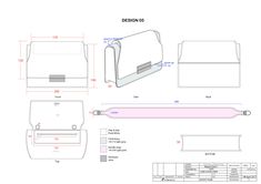 the design and technical drawings for an electronic device