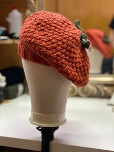 Each beret is made to order and it use to takes around 1 week to knit and get ready. Unique size, mixing knit and crochet. 100% vegan, high quality acrylic wool Pumpkin Beret, Witch Autumn, Winter Fairies, Weasley Sweater, Messy Bun Hat Crochet, Crochet Animal Hats, Crochet Messy Bun, Fairy Witch, Wool Crochet