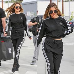 6,034 Likes, 26 Comments - @kardashianuniverse_ on Instagram: “Khloé leaving the Good American warehouse in Culver City yesterday.” Birthday Celebration At Home, Khole Kardashian, Adidas Outfits, Khloé Kardashian, 35th Birthday, Adidas Crop, Adidas Fashion, Culver City