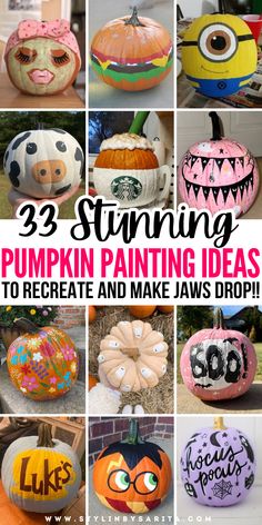 no carve pumpkin decorating ideas Roblox Pumpkin Painting, Best Paint For Pumpkin Painting, Toddler Pumpkin Painting Ideas, Kids Painted Pumpkin Ideas, Things To Paint On Pumpkins Easy, Painting Pumpkin Designs, How To Decorate A Pumpkin, Paint Pumpkins Ideas Easy, Diy Pumpkin Painting Ideas