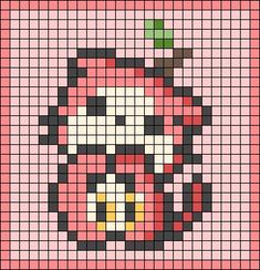 an image of a cross stitch pattern that looks like it has been made to look like mario