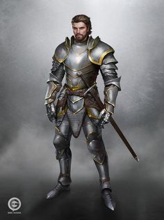 Human Warrior, City Guard, Fantasy Knight, Plate Armor, Foam Armor, Heroic Fantasy, Human Male