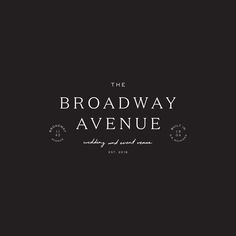 the broadway avenue wedding and special event logo design by studio blvdg, inc