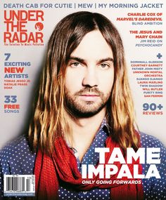 a man with long hair is featured on the cover of this magazine's latest issue