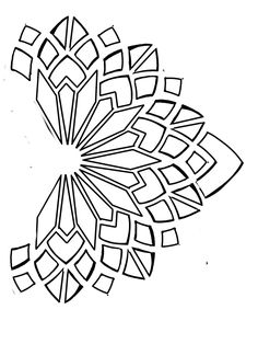 a black and white drawing of a flower with lots of squares on it's petals