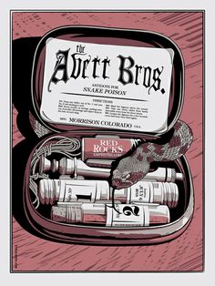 The Avett Brothers: Red Rocks, Morrison, CO, July 6, 2013; by Charles Crisler/27 Design Co. Gig Posters Design, Concert Poster Art, Red Rock Amphitheatre, Concert Poster