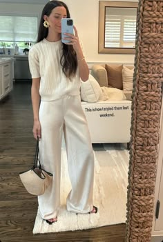 Spring Fashion Aesthetic, White Outfits For Women, Style Désinvolte Chic, Elegant Classy Outfits, Chic Outfits Classy, Summer Office Outfits, High Waisted Dress, Chic Business Casual