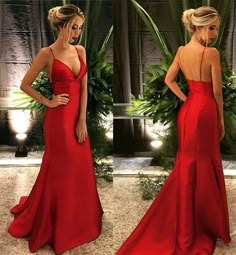 Satin Prom Dress Long, Cheap Prom Dresses, Formal Party