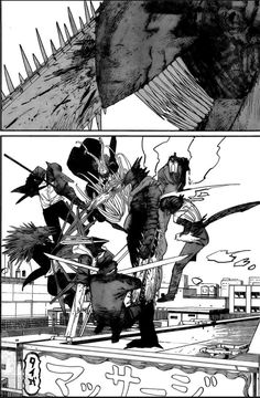 an image of some sort of comic book page with godzillas and other characters in it