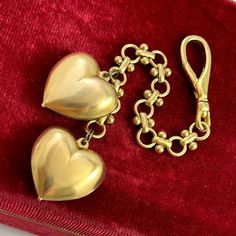 Heart Purse Charm With Clip And Chain Vintage Brass Heart Charm Bag Charm Puffed Heart Jewelry Bag Accessory Gift For Her 1, 2, or 3 Charms by eVintique on Etsy Bag Chain, Purse With Charms, Vintage Metal Chain Necklace With Heart Charm, Vintage Keychain, Vintage Heart-shaped Charm Jewelry, Vintage Heart-shaped Charms Necklace, Vintage Metal Heart Charm