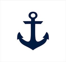 an anchor on a white background is shown in the center of this image, and it has