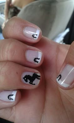 Horse Acrylic Nails, Horse Nail Art Designs, French Toe Nails