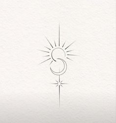 the letter s is drawn in black ink on white paper with a cross and sun behind it