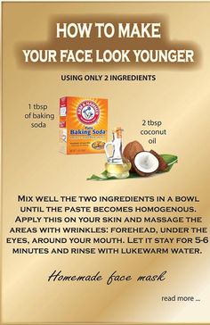 Baking Soda Coconut Oil, Magia Das Ervas, Diy Kosmetik, Skin Care Wrinkles, Baking Soda Shampoo, Natural Anti Aging, Beauty Remedies, Anti Aging Tips, Homemade Face