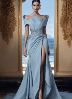 Engagement Dresses For Bride, Engagement Dress For Bride, Dresses For Bride, Dress For Bride, Dress Engagement, Engagement Dress, Blue Gown, Engagement Dresses, Elegant Dresses For Women