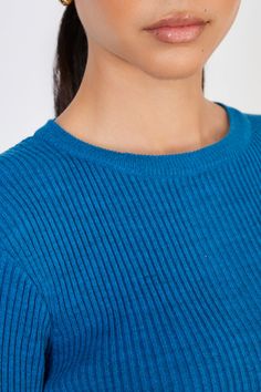 - Fit: True to size- Measurements: 1. Chest: 33cm, 2. Length: 51cm- Materials: 80% acrylic, 20% polyester- Thickness: Moderate- Sheerness: None- Stretch: Low- Lining: None- Care: Gentle wash cold and dry in shade Ribbed Crew Neck Knit Top, Ribbed Knit Tops For Office, Ribbed Knit Top For Layering, Knit Ribbed Tops For Workwear, Knit Tops With Ribbing For Workwear, Solid Ribbed Knit Top With Crew Neck, Trendy Ribbed Crew Neck Knit Top, Ribbed Knit Top For Workwear, Solid Color Ribbed Knit Top With Crew Neck