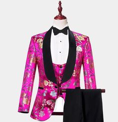 Formal Fitted Pink Sets, Pink Fitted Sets For Formal Occasions, Pink Fitted Suits For Party, Pink Fitted Suit For Parties, Pink Suits For Party, Elegant Pink Tuxedo For Semi-formal Occasions, Elegant Pink Semi-formal Tuxedo, Pink Fitted Tuxedo Suit, Fitted Suits For Spring Party