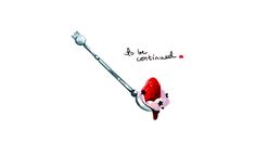 a drawing of a fishing pole with a red hat on it's head and the caption to be confused