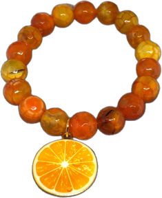 Orange Round Faceted Beads Jewelry, Casual Orange Jewelry For Gifts, Casual Orange Jewelry Gift, Handmade Orange Agate Beaded Bracelets, Handmade Spiritual Orange Stretch Bracelet, Orange Faceted Beads Jewelry For Gift, Adjustable Orange Bracelets With 8mm Beads, Adjustable Orange Agate Bracelets, Adjustable Orange Agate Bracelet