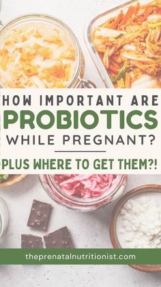 the words how important are probiotics while pregnant? plus where to get them?