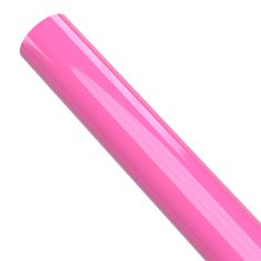 a close up of a pink plastic tube on a white background with clipping for text