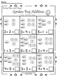 a printable worksheet to help students learn addition skills