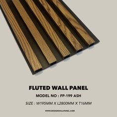 the wooden paneled wall panel is shown with measurements