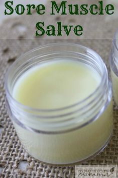 Sore Muscle Salve, Sore Muscle Relief, Sore Muscle, Salve Recipes, Muscle Rub, Healing Salves, Coconut Oil Uses, Using Essential Oils, Homemade Bath Products