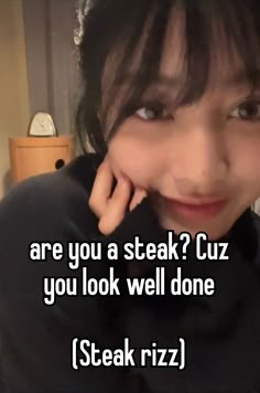 Rizz Whispers, Sass Quotes, Rare Steak