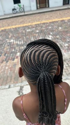 Empress Braids, Small Pigtails, Toddler Cornrow Styles, Braid Cornrows, Cornrow Styles, Kids Style Hair, Cute Toddler Hairstyles, Lil Girl Hairstyles, Kid Braid Styles