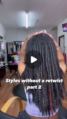 Loc Style For Long Locs, Loc Hairstyles For Black Women No Retwist, Styles For Locs No Retwist, Quick Easy Loc Hairstyles, Quick And Easy Loc Styles, Quick Styles For Locs, Loc Hairstyles Without Retwist