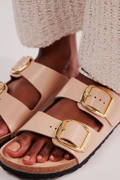 Arizona Big Buckle High Shine Birkenstock Sandals | Free People Birkenstock Sandals Arizona, Shoes Women