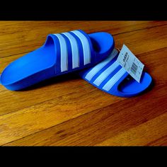 Nwt Size 5k (Kids/ Girls/ Boys) No Flaws, Royal Blue Color Blue Sneakers For Spring Beach Occasions, Sporty Blue Sneakers For The Beach, Sporty Sneakers For School In Summer, Sporty Summer Sneakers For School, Casual Blue Sneakers For Beach, Sporty Blue Sneakers For Beach, Blue Adidas Slides For The Beach, Spring Blue Adidas Sneakers, Blue Adidas Slides For Beach