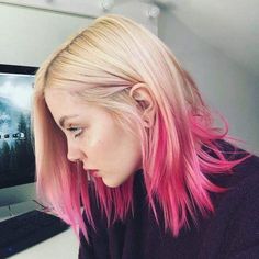 Directions Hair Colour, Pink Blonde Hair, Hot Hair Colors, Multicolored Hair, Hair Color Pink, Hair Blog, Colored Hair