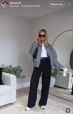 Wide Leg Trousers Outfit, Wide Leg Pants Outfit, Outfits For School, Trouser Outfit, Stylish Work Attire, Office Outfits Women, Business Casual Outfits For Work, Looks Street Style, Autumn Outfits