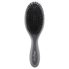 Drybar Mini Flat Mate Boar Bristle Brush What It Is A bristle brush designed to smooth the look of hair. What You Get Mini Flat Mate Boar Bristle Brush What It Does Compact size perfect for the purse or on the go Helps condition by distributing oils throughout the hair Helps promote the appearance of healthy-looking hair Features a blend of bristles Lightweight, imported beechwood How to Use USE ON DRY HAIR. Brush through hair in long strokes from roots to ends. Boar Bristle Brush, Hair Help, Bristle Brush, Beauty Tool, Smooth Hair, Dry Hair, Hair Brush, Hair Tools, Natural Oils