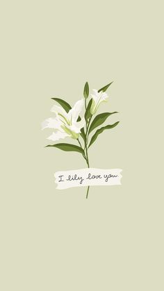 a white flower with the words i belong leave you on it's green background