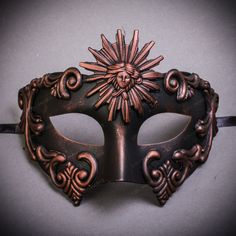 100% Brand New, High Quality Made From Plastic, Resin, And Feather This Mask Fits Most Adults Comes With Silk Ribbon Ties On 2 Sides To Wear And Keep The Mask In Place On Your Face Usm-M2598-Bkcp Venetian Masquerade Party, Italian Masks, Greek Sun, Masquerade Mask Black, Ball Event, Roman Kings, Couples Masquerade Masks, Mens Masquerade Mask, Royal Clothes