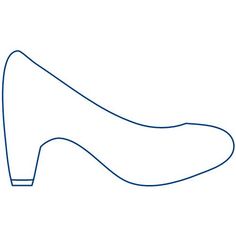 a line drawing of a high heel shoe