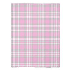 a pink and white plaid pattern napkin