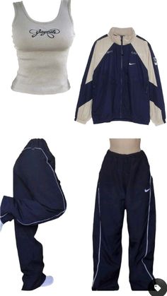 Trendy Dance Outfits, Tracksuit Workout Outfit, Aesthetic Tracksuit Outfit, Outfit Ideas 2000s Style Hip Hop, Track Clothes Workout Outfits, 90s Adidas Tracksuit, Training Clothes Aesthetic, Aesthetic Joggers Outfit, Y2k Outfits Sweatpants